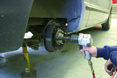 Lisle 22800 being tightened with a ratchet, speeds and controls stud install