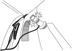Lisle 27800 close-up of adjustable probes demonstrating secure harness fit benefit