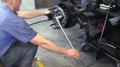 Lisle 28950 close-up of thrust bearing for smoother stud pulling