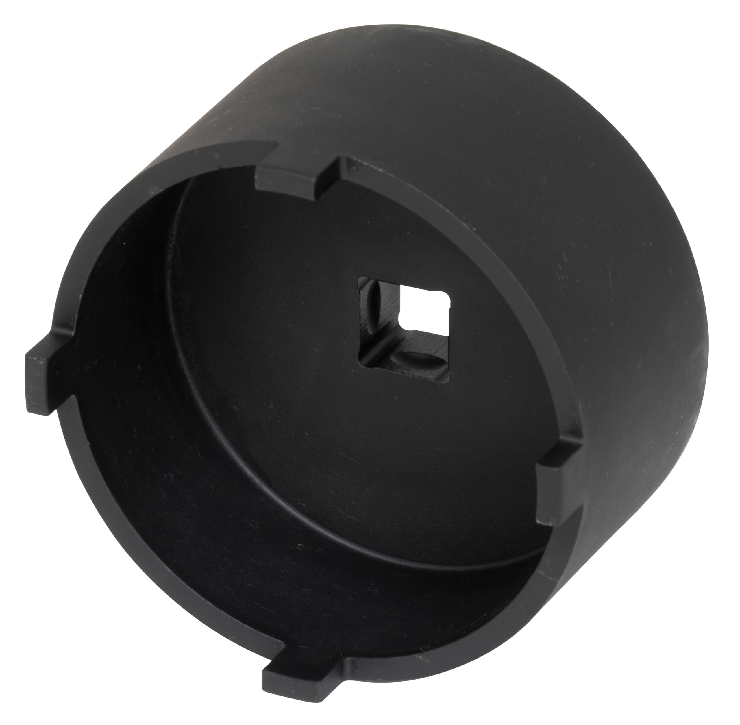 Lisle 31620 front view of 2-3/8 inch socket showing pin pattern and durable finish