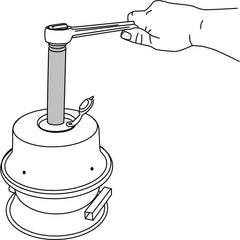 Lisle 49000 used on truck air brake booster removal demonstrating reach and ease