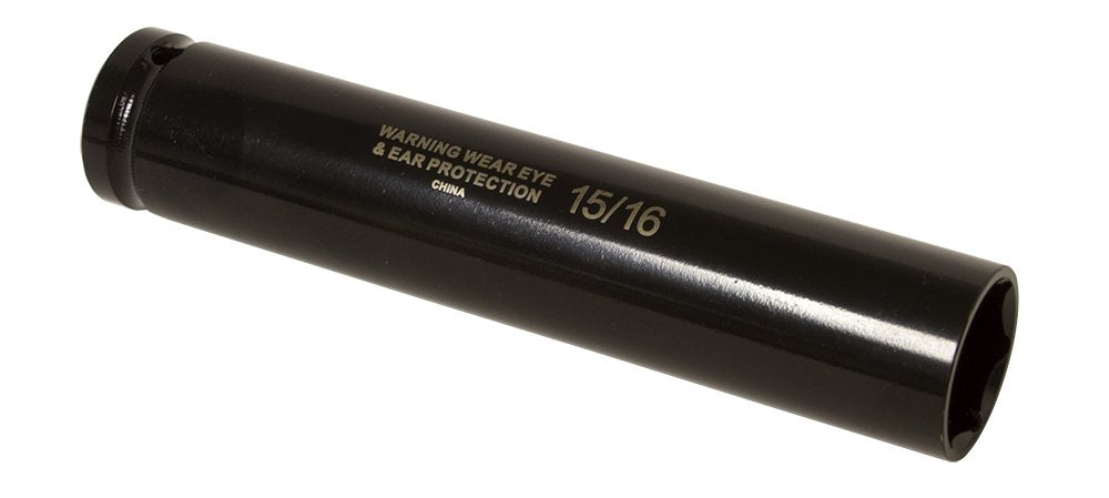 Lisle socket front view showing 15/16 inch opening for precise fit