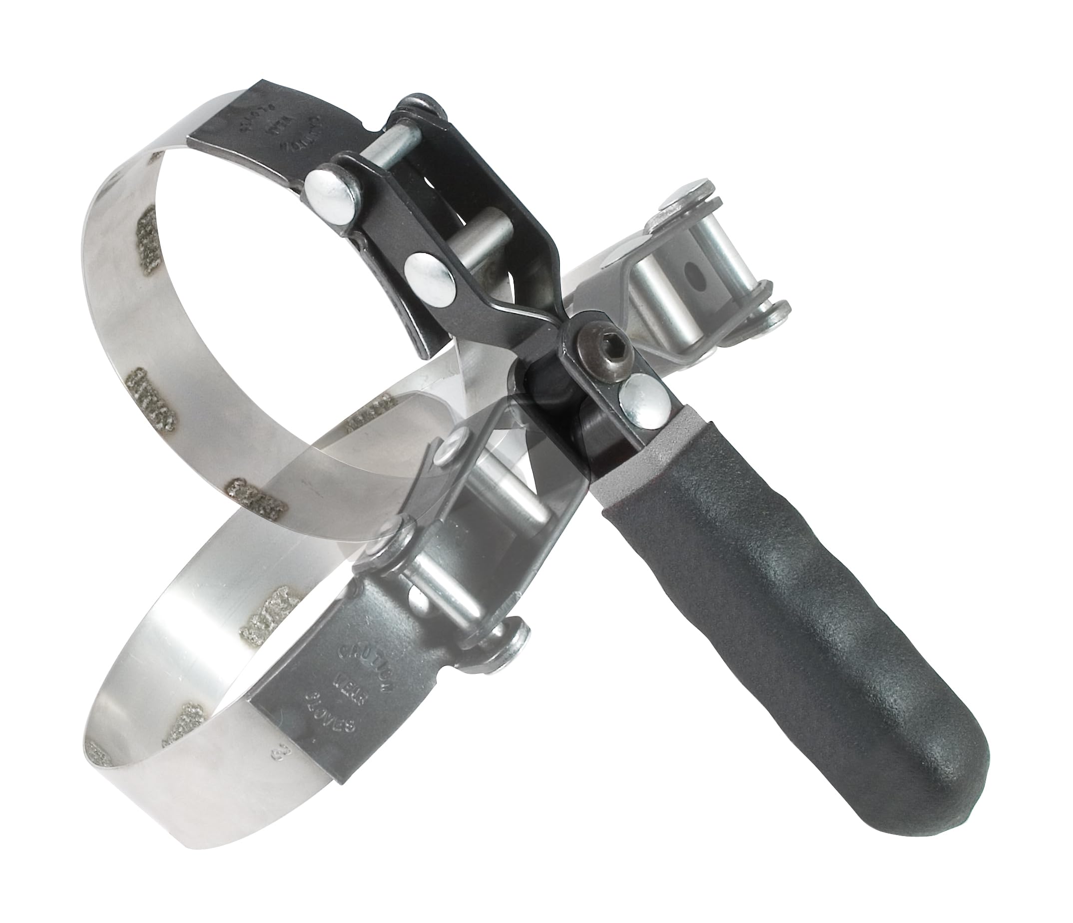 Lisle wrench in use on an engine demonstrating access in tight spaces