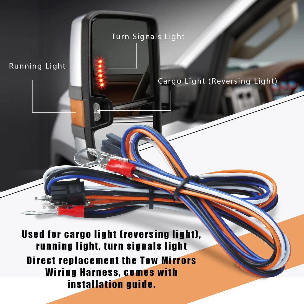 Lisnhlin installed harness inside truck door for easy fitment