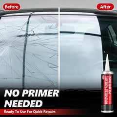 LISRUX in use windshield application demonstrating secure bond and fast curing
