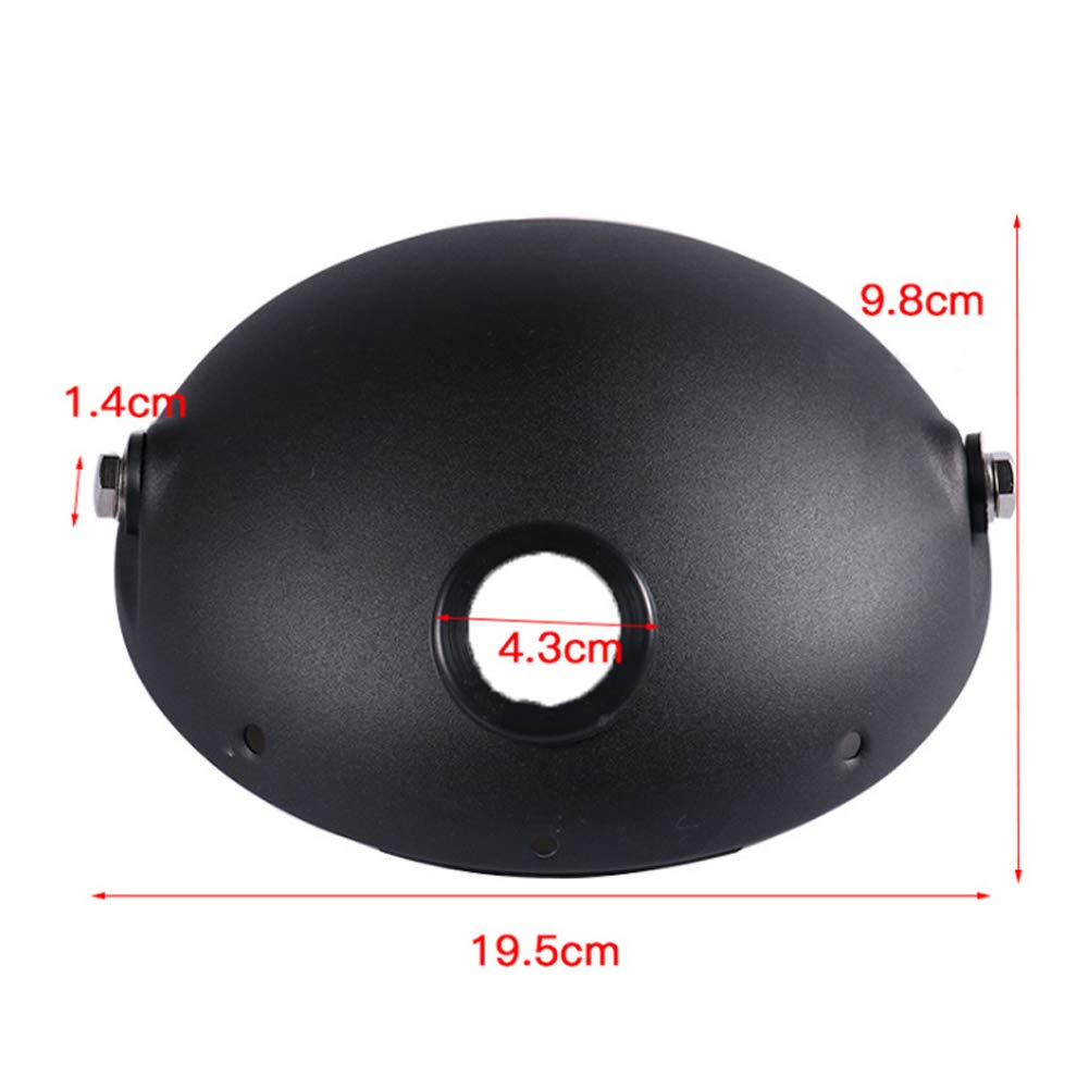 LisylineAuto 7-inch headlamp beside bucket illustrating correct size and compatibility