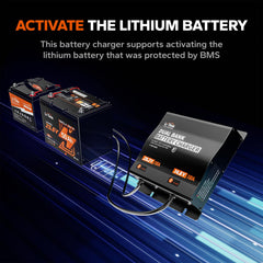 Litime M8 terminal detail highlighting secure, low-resistance battery connections