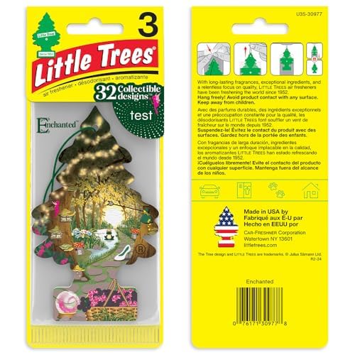 LITTLE TREES close-up of single Enchanted tree showing color and texture for clarity