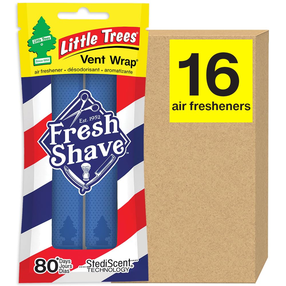 LITTLE TREES front packaging Fresh Shave showing count and brand benefits