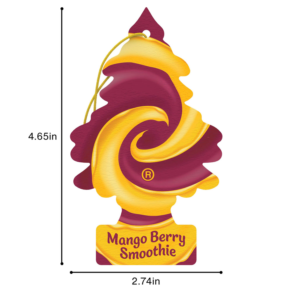 LITTLE TREES label close-up showing Made in USA quality assurance