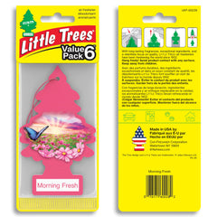 LITTLE TREES single Morning Fresh tree showing shape and instant freshness benefit