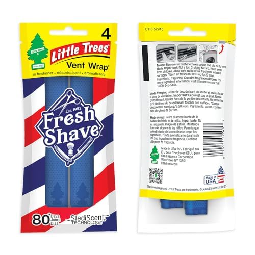 LITTLE TREES Vent Wrap next to hand showing compact size and easy install