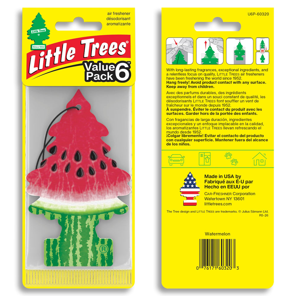 LITTLE TREES watermelon single tree close-up showing scent detail and vibrant color