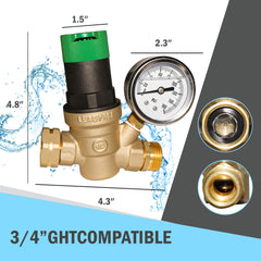 LIULO TOOL close-up of pressure gauge and ergonomic handle for precise adjustment benefit
