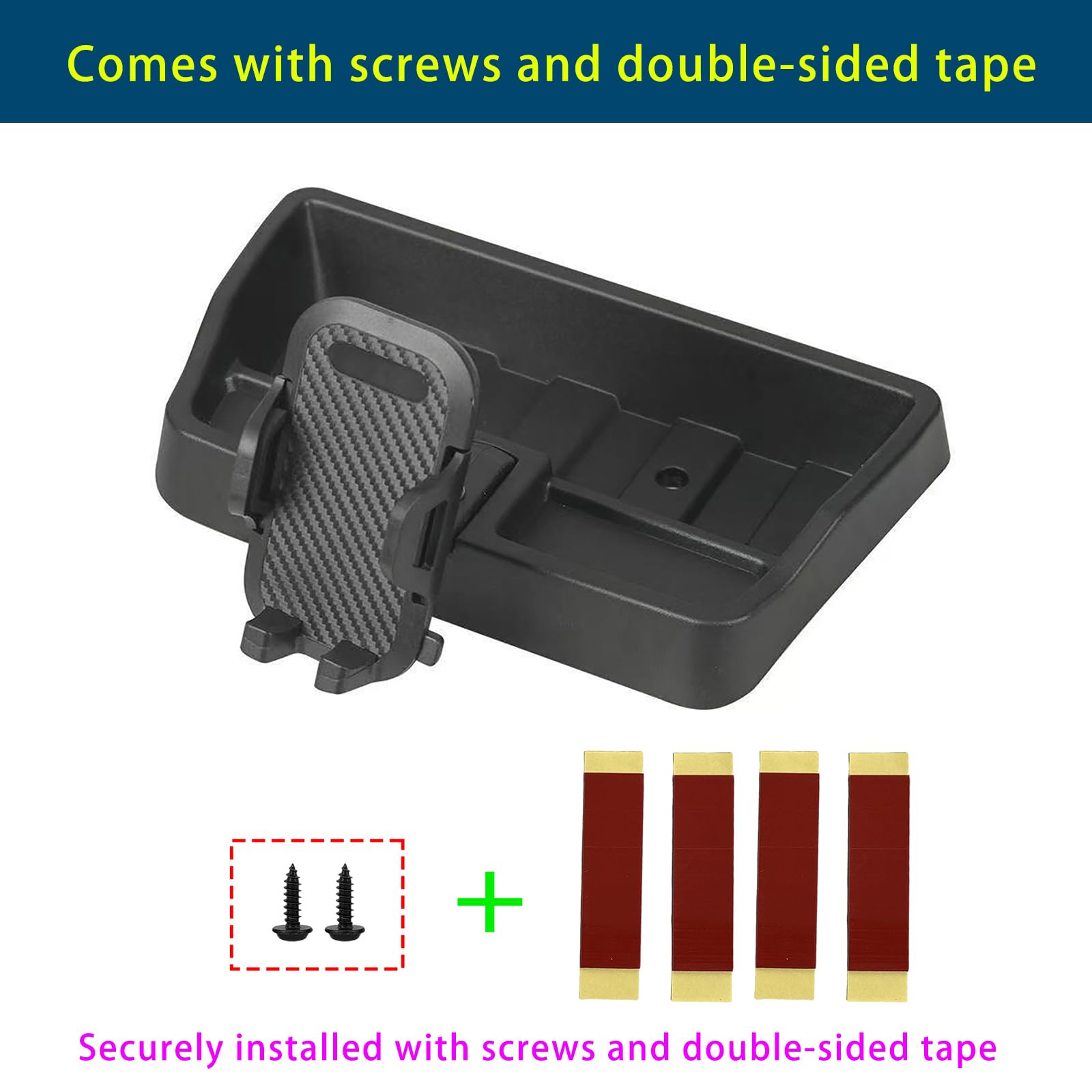 LIUQING dash storage tray holding small items for organized driving