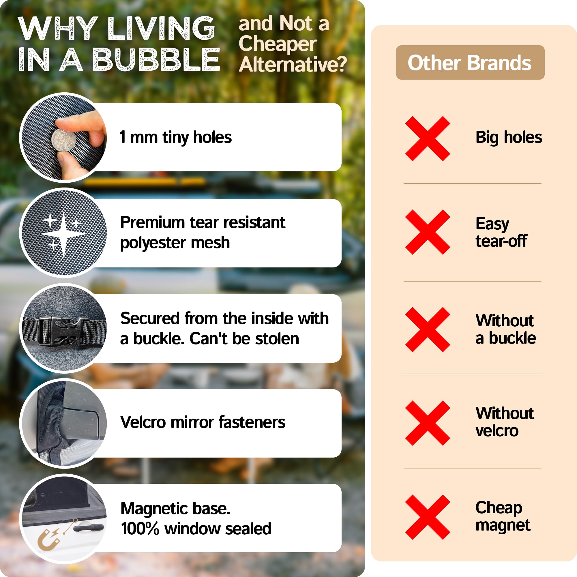Living in a Bubble product label and variant tags helping correct mirror selection