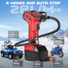 LIVOWALNY empty battery slot showing Milwaukee 18V compatibility and cordless convenience