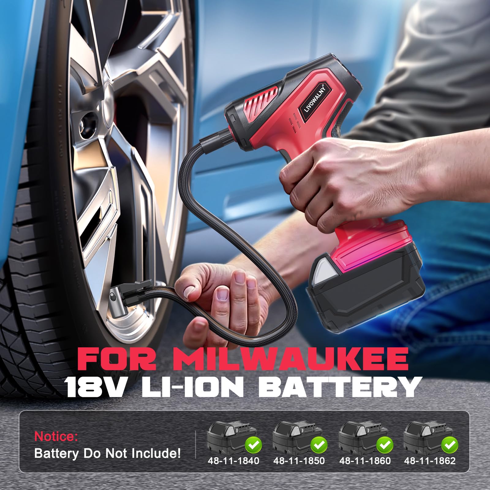 LIVOWALNY held in hand to show compact size and easy portability