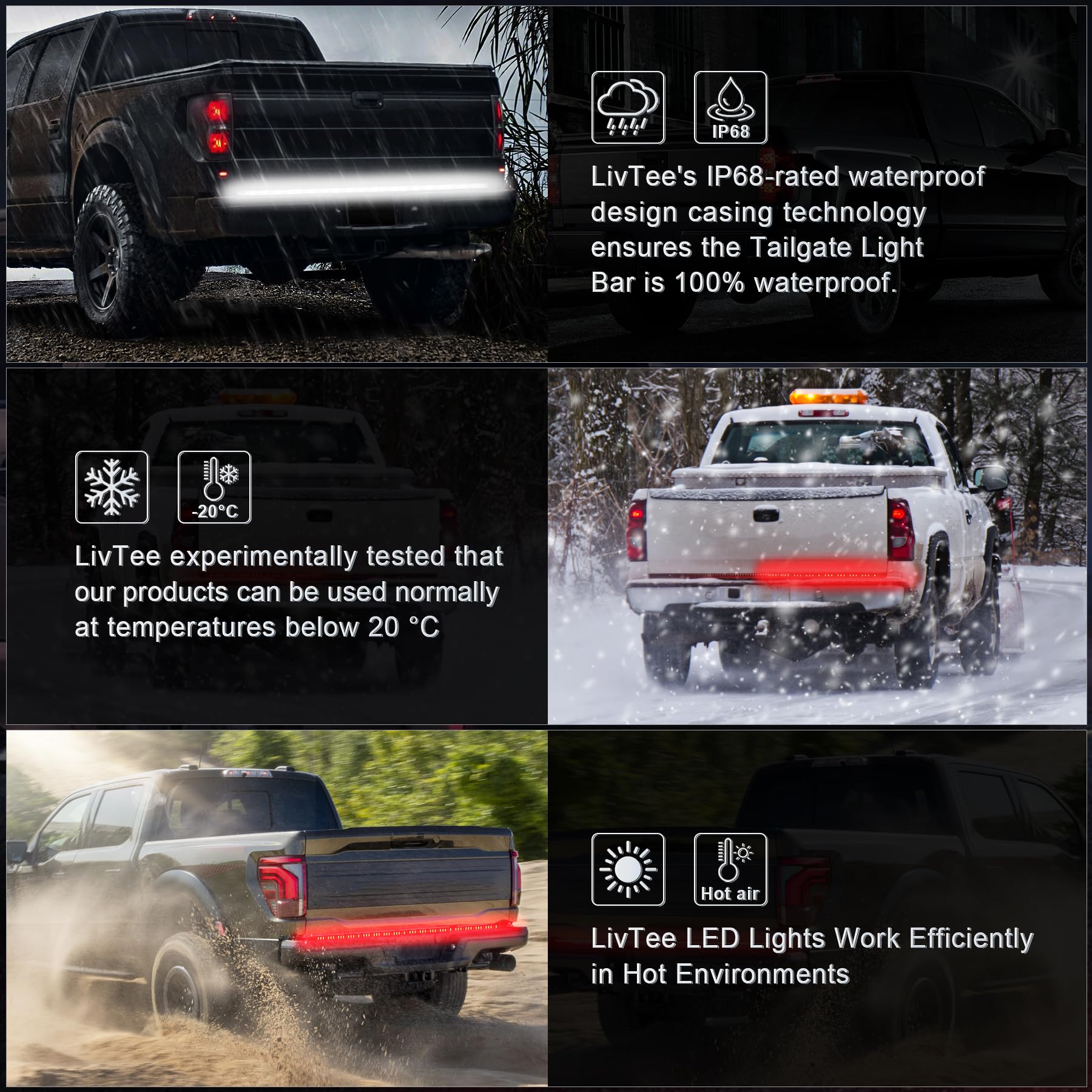 LivTee light bar next to ruler to show accurate 48-inch scale benefit