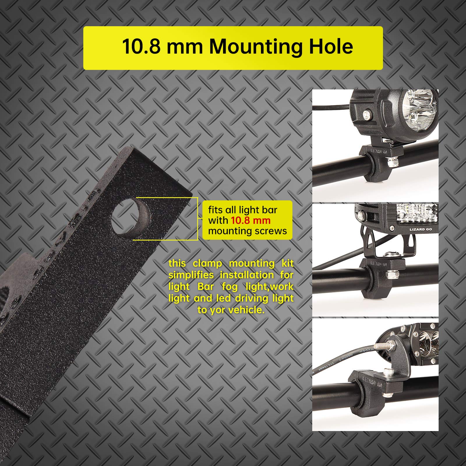 LIZARD GO side profile with hex wrench illustrating easy tool installation
