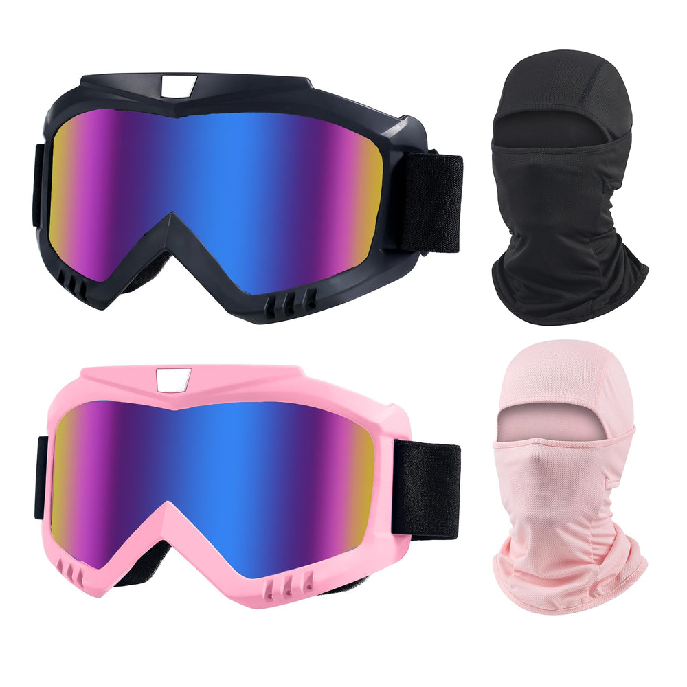 LJDJ goggles front view showing full lens and protective coverage for clearer vision