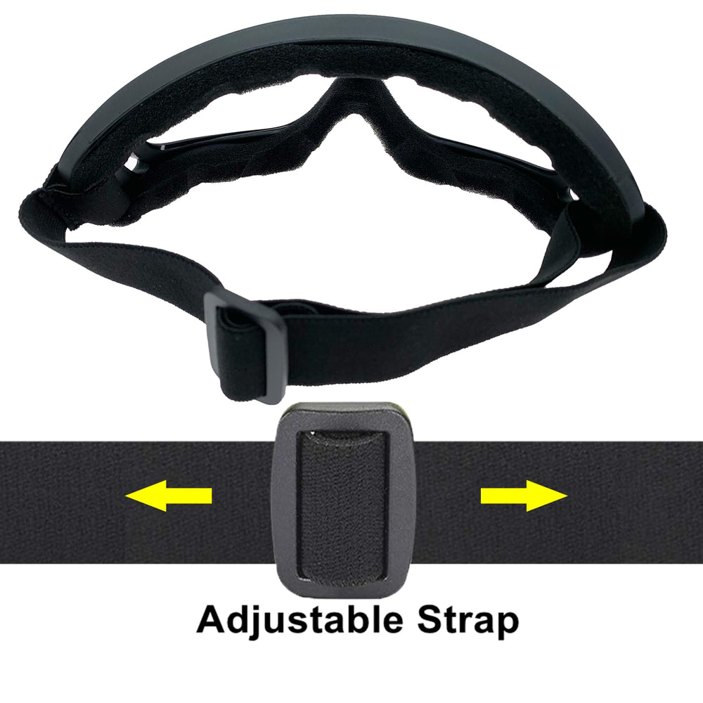 LJDJ goggles in use on dirt bike rider showing windproof eye protection