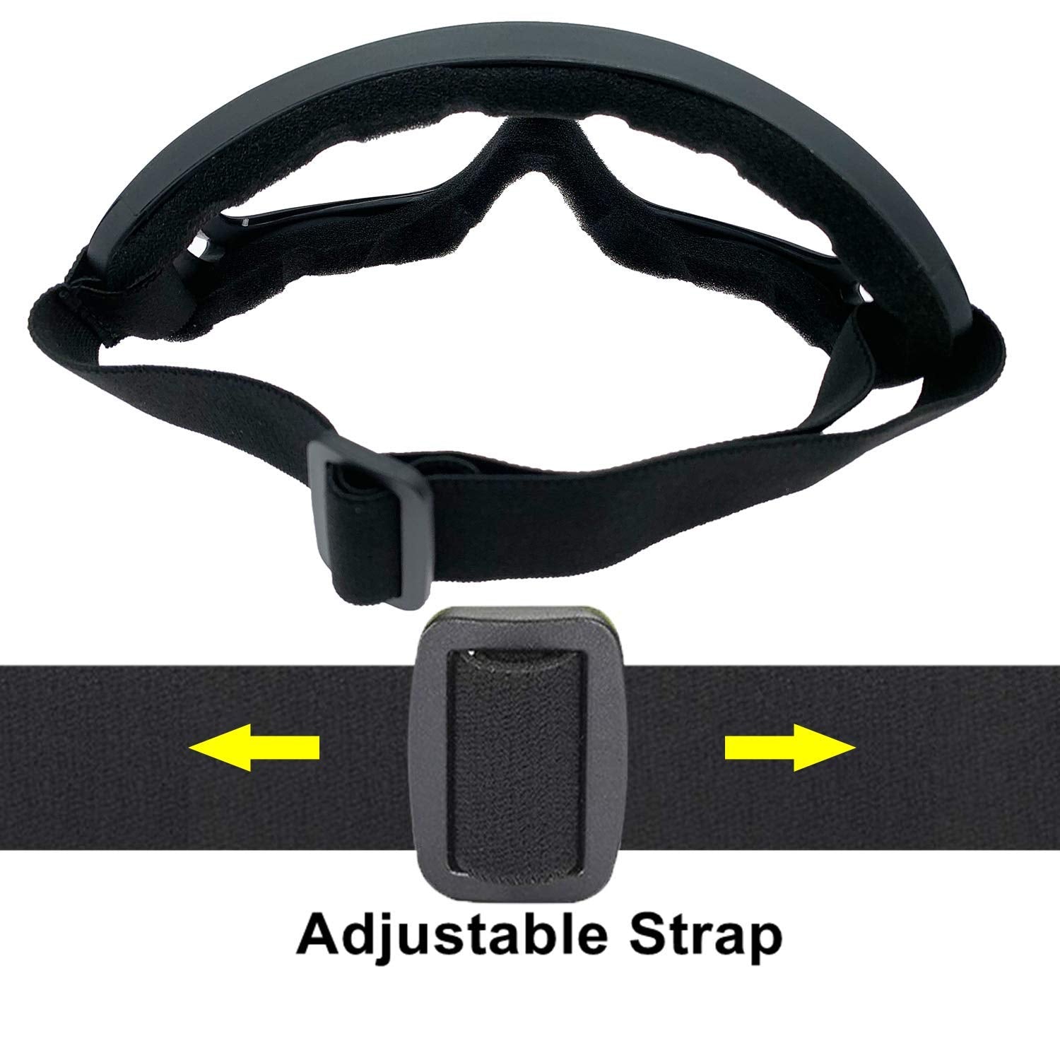 LJDJ adjustable strap and foam padding displaying helmet grip and comfort