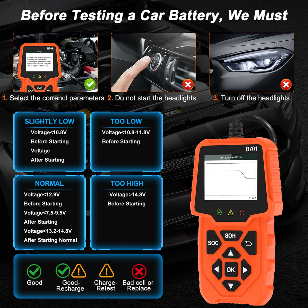 LJPXHHU measuring cranking and alternator output to isolate charging faults