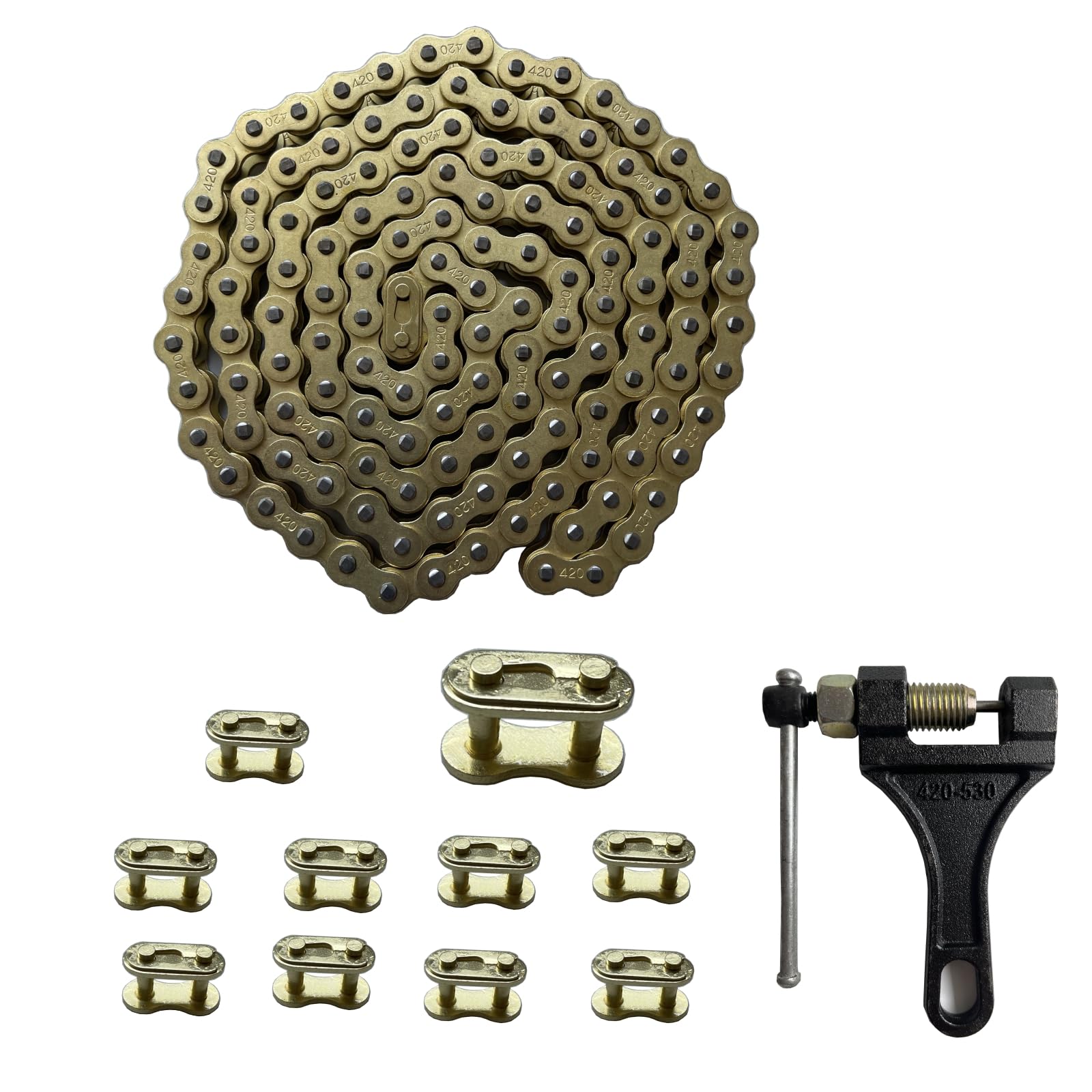 LKSM 420 close-up of heat-treated roller and link for improved wear resistance