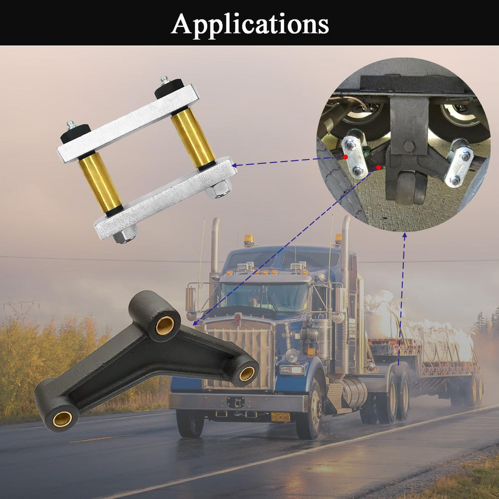 LLANNDER installed on trailer axle demonstrating improved suspension stability in use