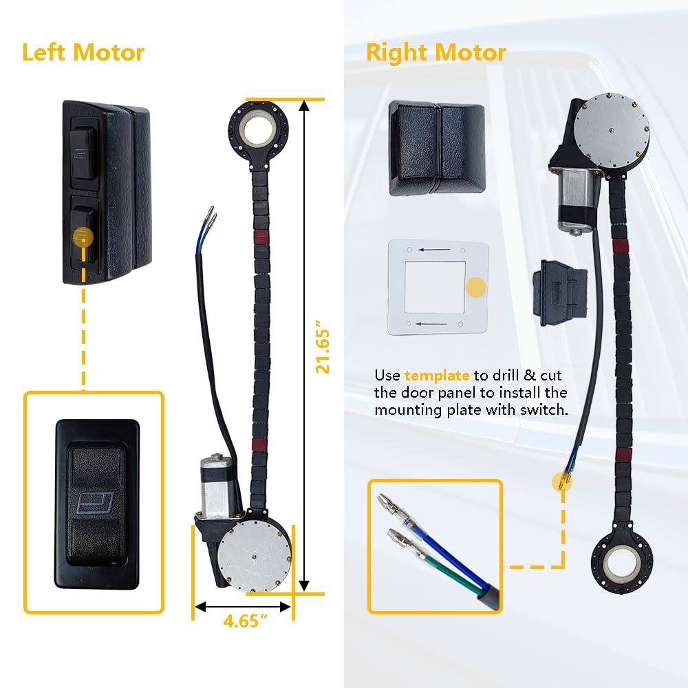 LLNSEAUTO motor close-up showing gear face and durable construction benefit