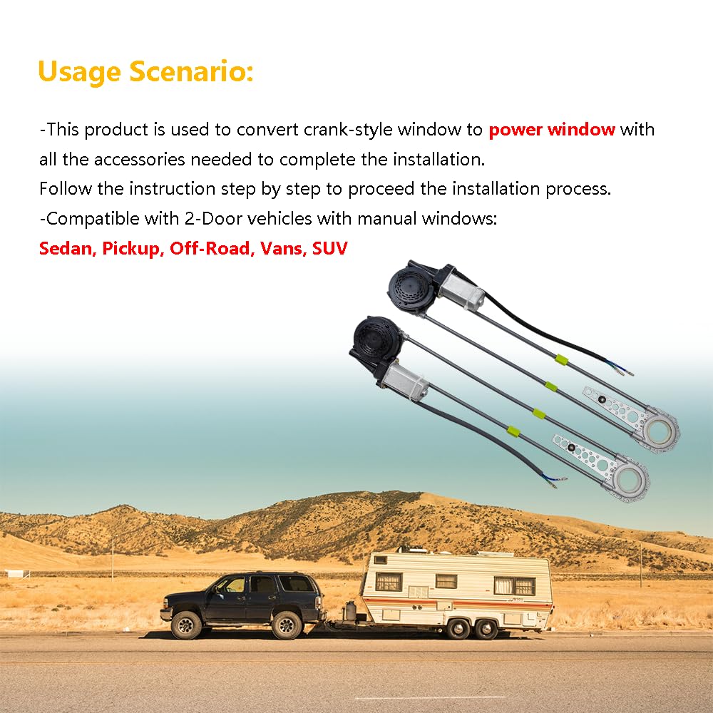 LLNSEAUTO kit beside a crank handle for scale showing upgrade force and convenience