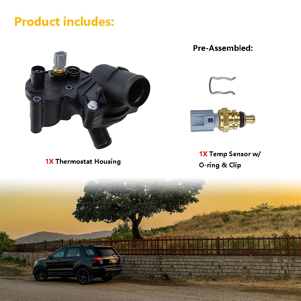 LLNSEAUTO temperature sensor with O-ring and clip close-up for reliable sealing