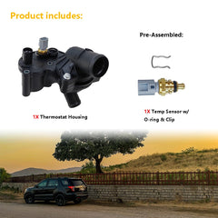 LLNSEAUTO temperature sensor with O-ring and clip close-up for reliable sealing