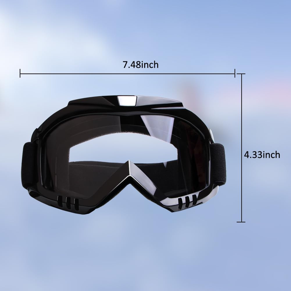 LMAVAG goggles worn on motorcycle in action for eye protection demonstration