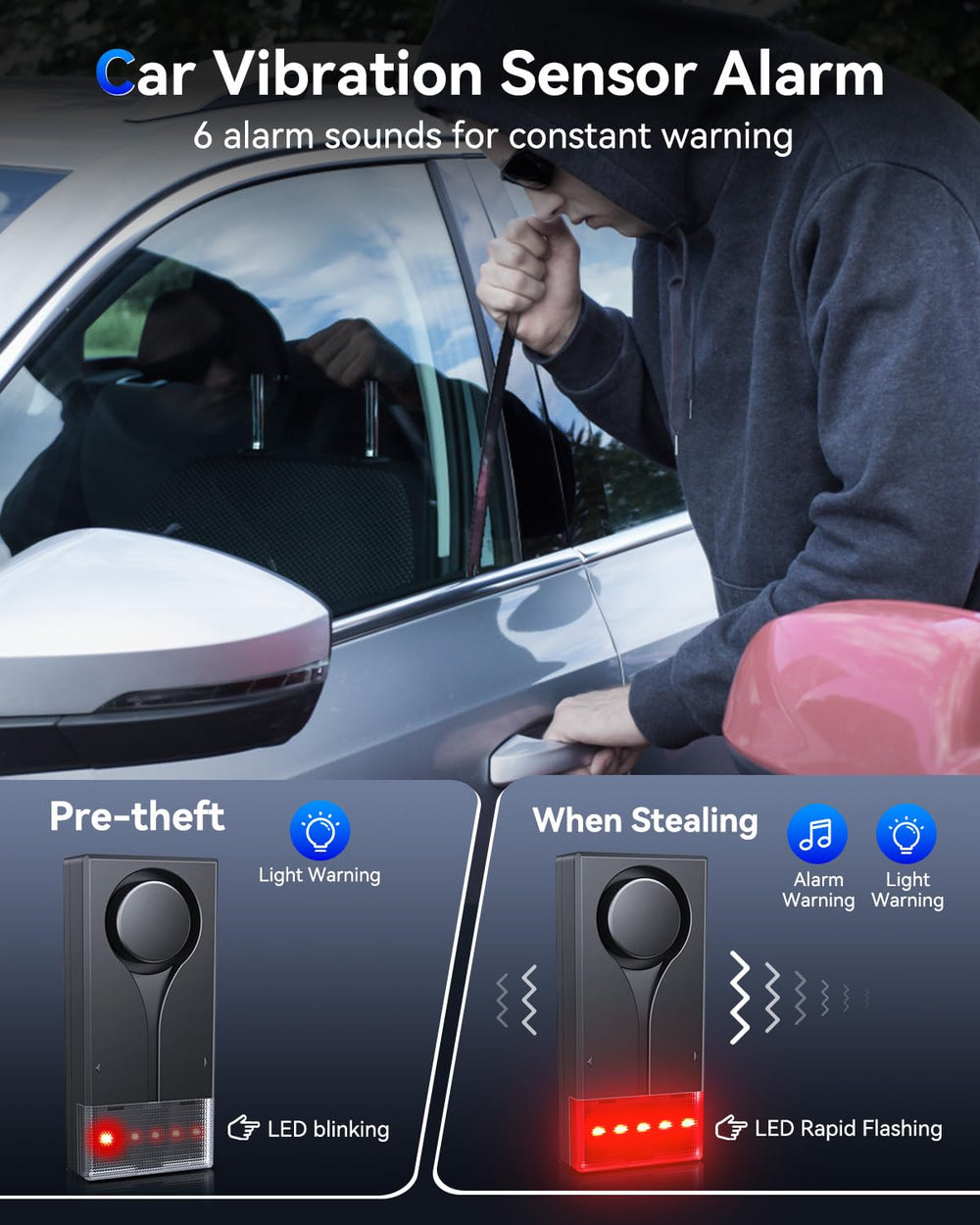 LNKERCO wireless remote in hand illustrating 66ft control range benefit