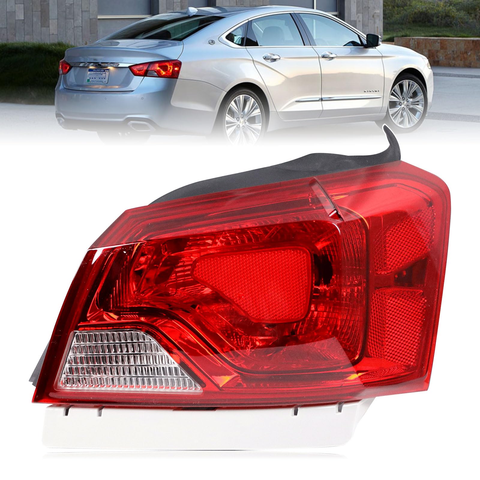Lochnchn right tail light front view showing lens and fit for restored appearance