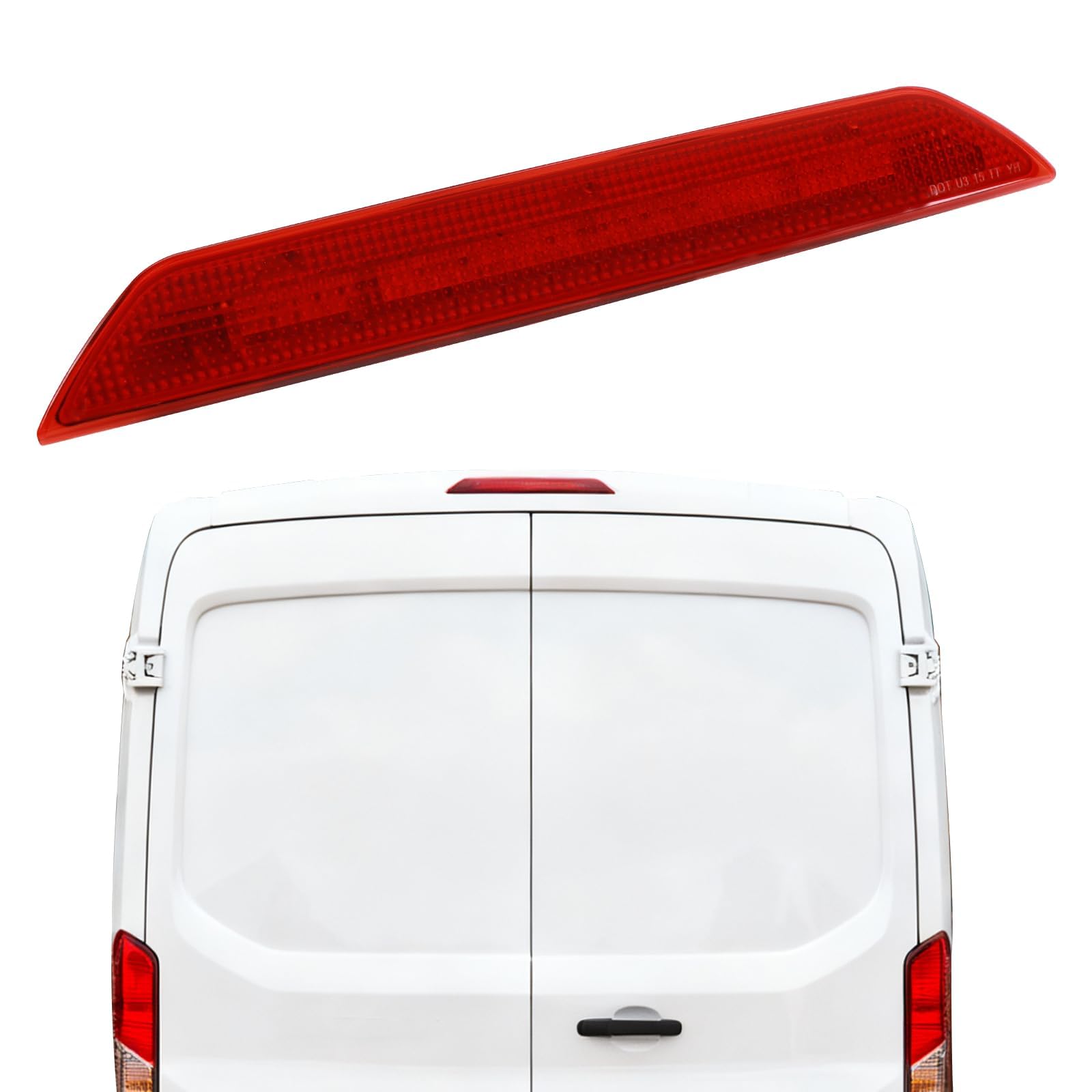 Lochnchn front view center brake light showing clean fit and OEM look