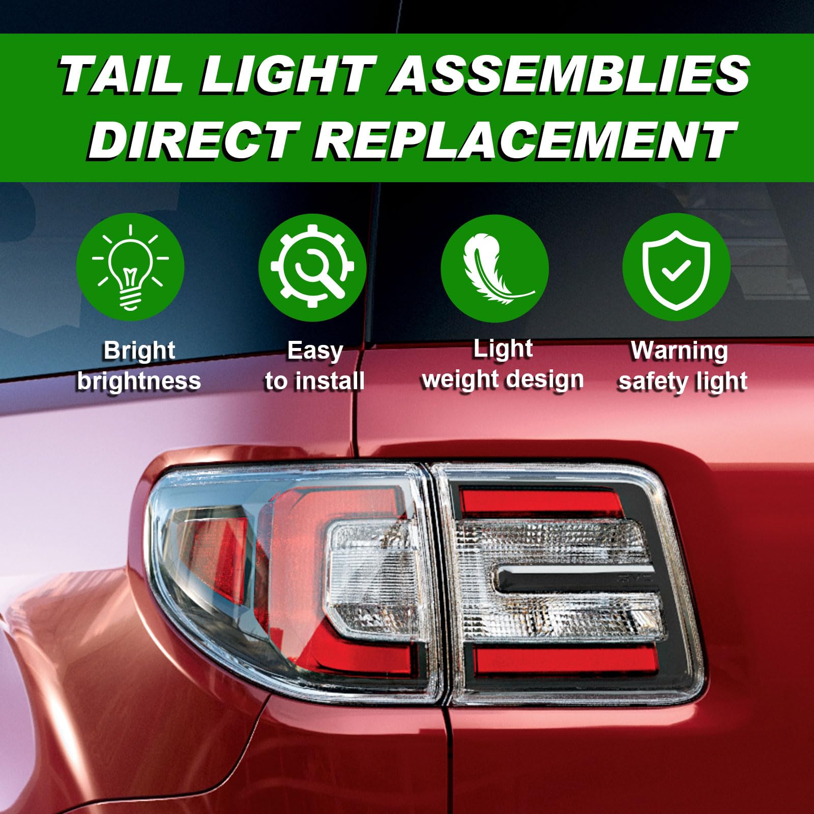 Lochnchn tail light held in hand to show scale and easy handling