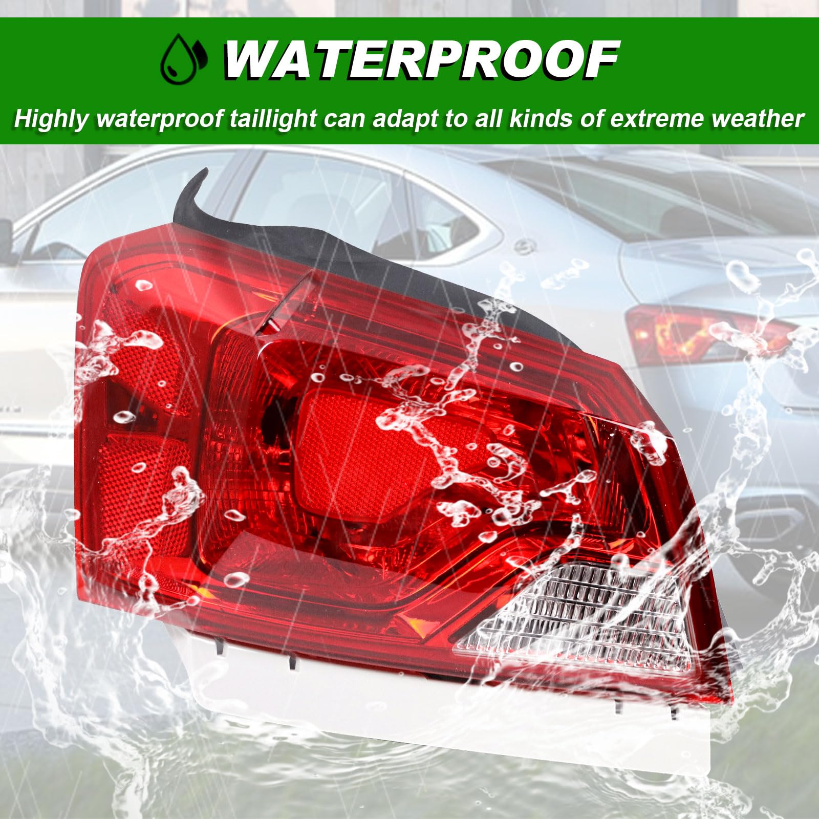Lochnchn tail light beside ruler showing accurate dimensions for correct fitment