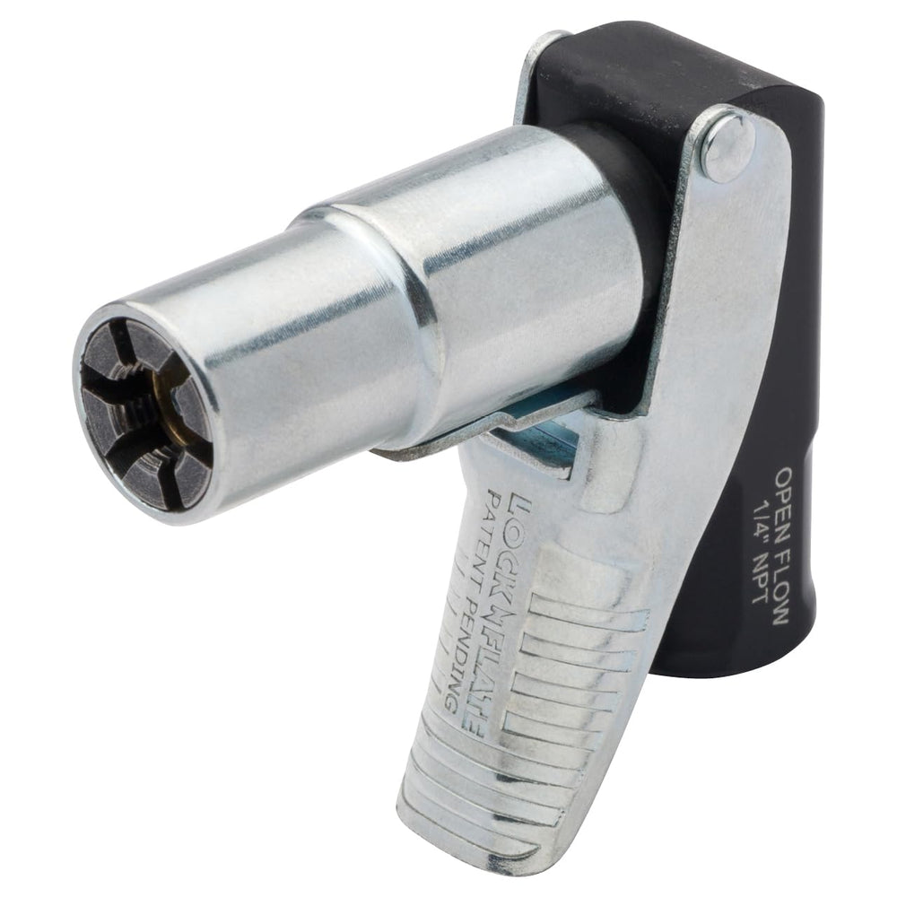 LockNFlate detailed shot of spring-loaded TPU seal providing airtight contact and leak reduction