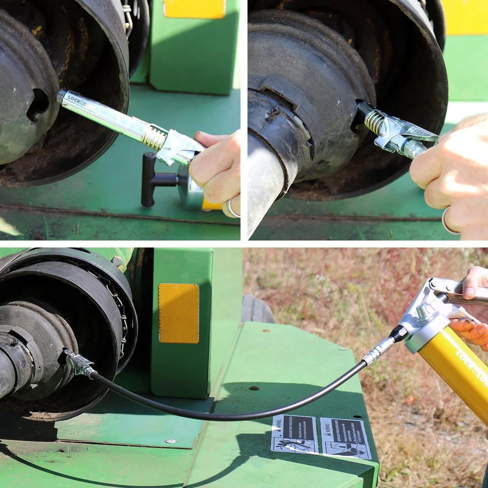 LockNLube close-up of patented locking jaws for leak-free greasing benefit