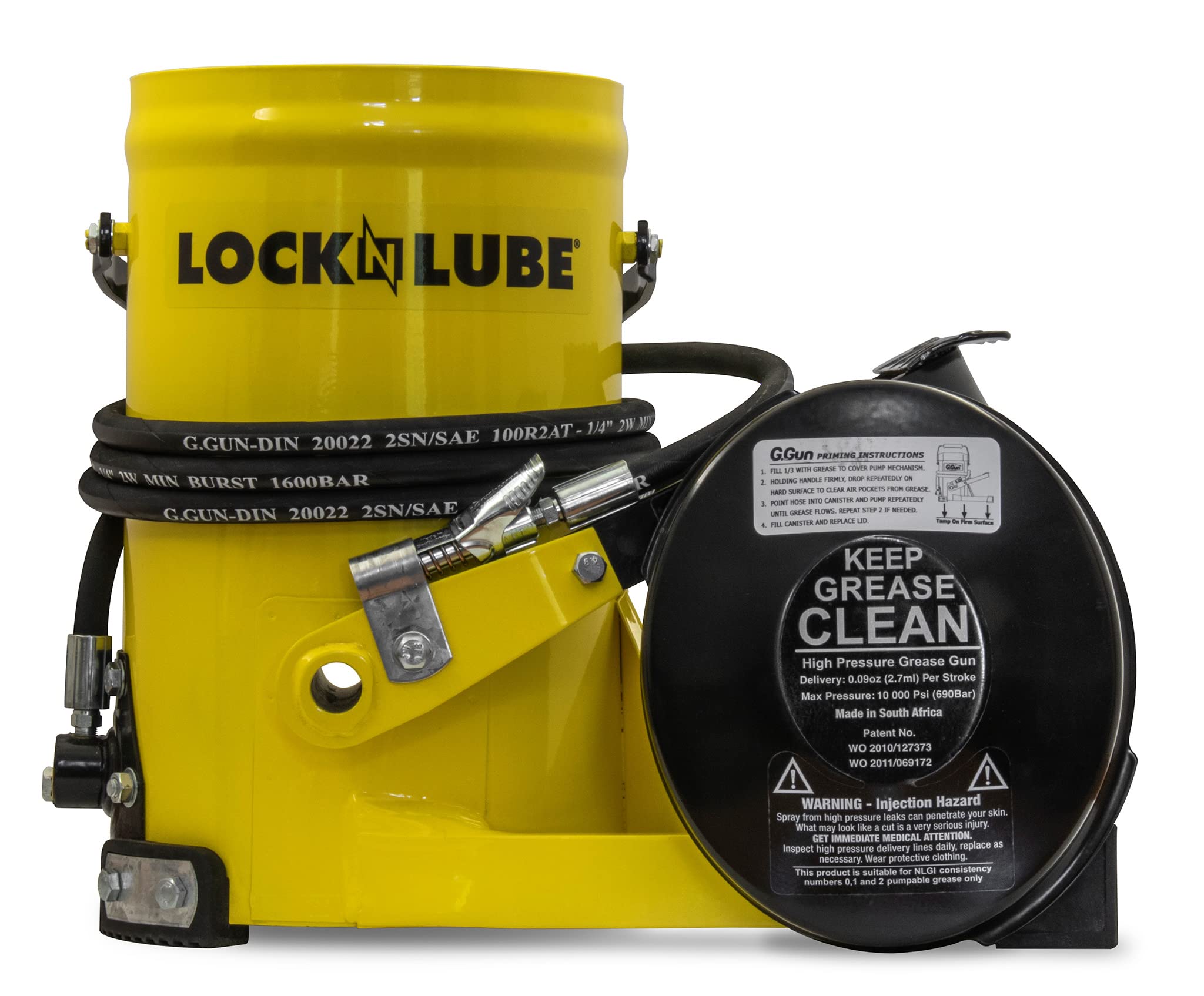 LockNLube coupler closeup demonstrating secure hands-free connection and leak reduction