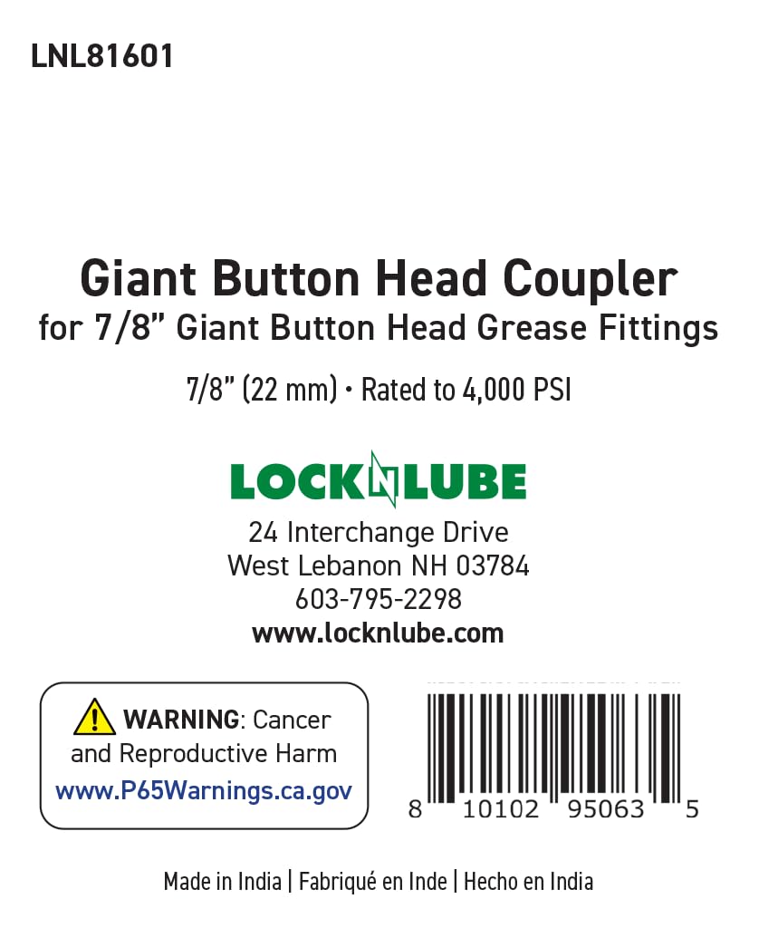 LockNLube attached to grease gun demonstrating faster high‑volume lubrication
