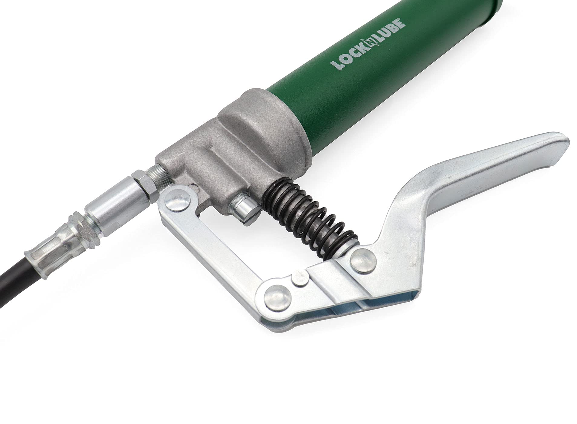 LockNLube in-line swivel being rotated to show ease of access and reduced hose twist