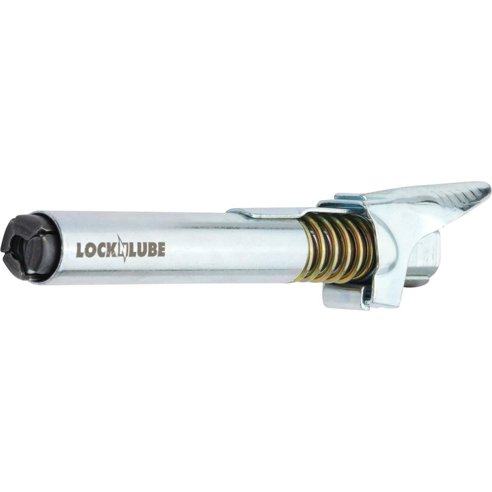LockNLube engaged on PTO shaft illustrating access to shielded fittings
