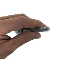 LockNLube adapter beside ruler showing 6 inch length for deep access