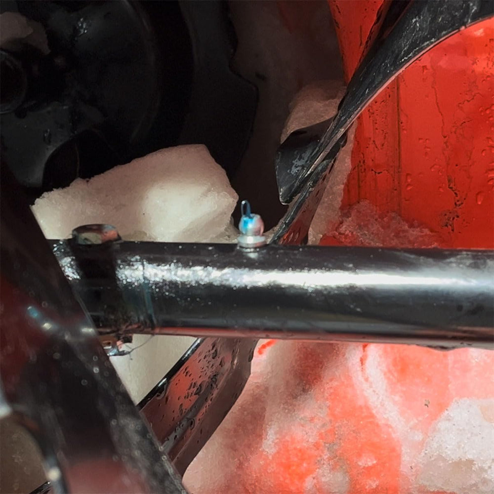 LockNLube 45-degree fittings detail showing angled reach benefit for tight spots