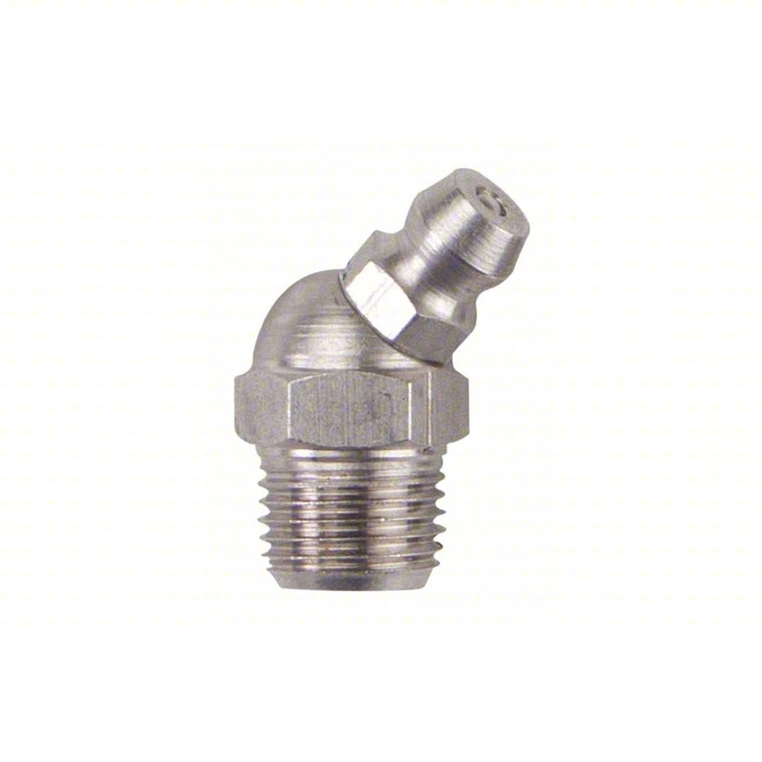 LockNLube fitting attached to grease gun showing compatibility benefit