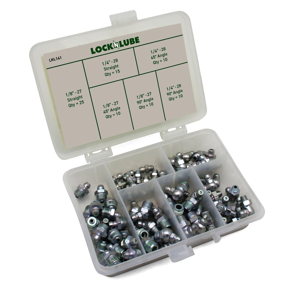 LockNLube close-up of straight fittings highlighting fit and durability benefit